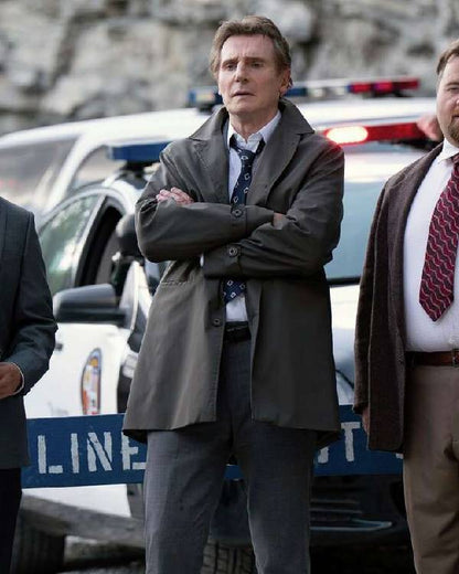 The Naked Gun Liam Neeson Grey Coat
