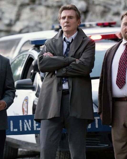 The Naked Gun Liam Neeson Grey Coat