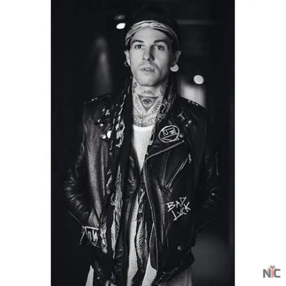 The Neighbourhood Bad Luck Jesse Rutherford Leather Jacket