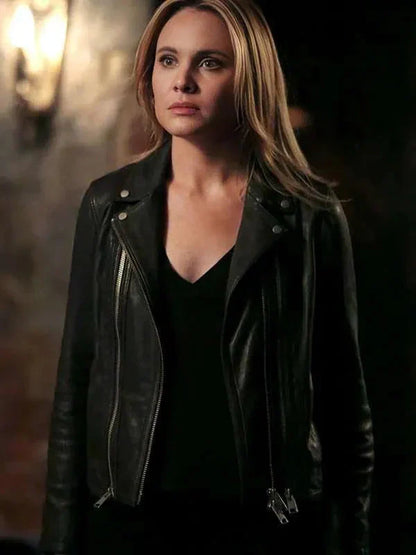 The Originals Camille O’Connell Black Leather Jacket