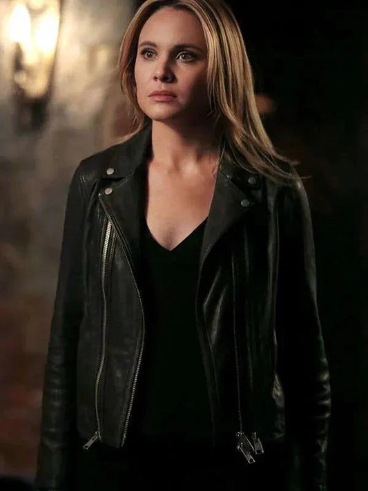 The Originals Camille O’Connell Black Leather Jacket