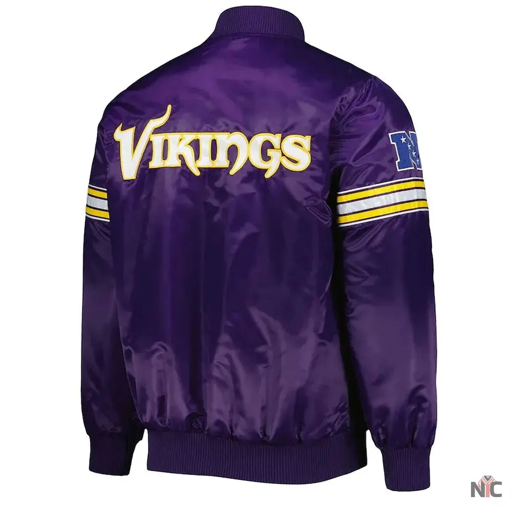 The Pick and Roll Minnesota Vikings Satin Jacket
