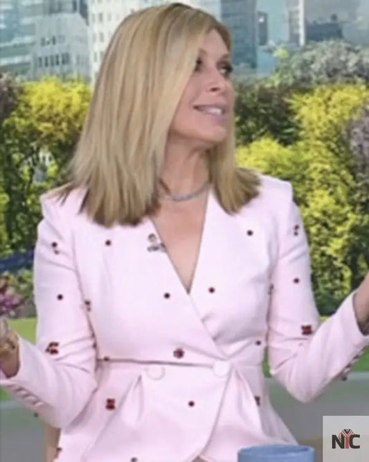 The Today Show 2025 Jill Martin Pink Embellish Jacket