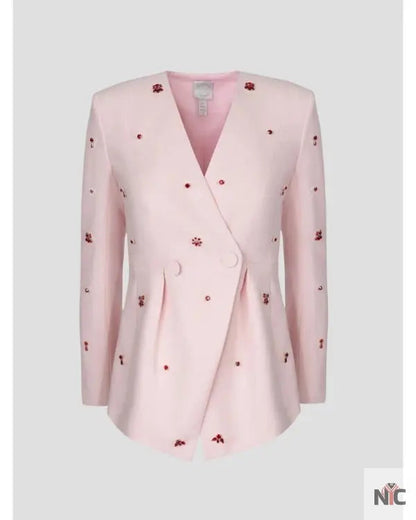 The Today Show 2025 Jill Martin Pink Embellish Jacket