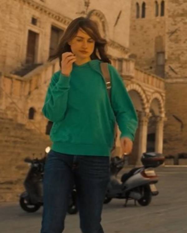 The Twisted Tale of Amanda Knox Grace Van Patten Green Hoodie