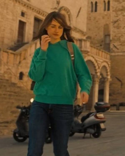 The Twisted Tale of Amanda Knox Grace Van Patten Green Hoodie
