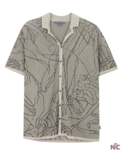 The Young And The Restless Jermaine Rivers Grey Printed Shirt