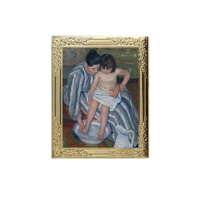 The Child's Bath by Mary Cassatt  Art Frame Pin - Museum Souvenir Fine Art Lapel Pin
