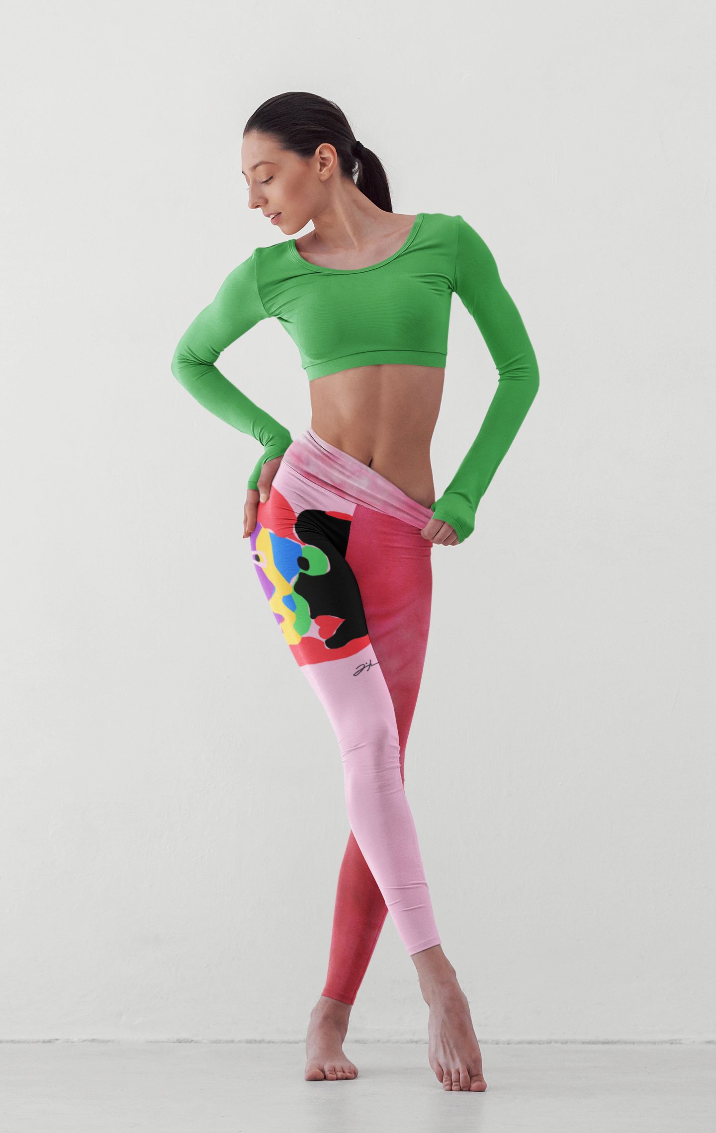 The Heart Brushed Suede Leggings