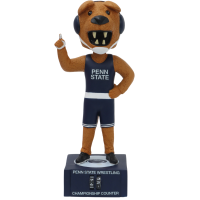 The Nittany Lion Penn State Nittany Lions Mascot NCAA Wrestling Championship Counter Bobblehead