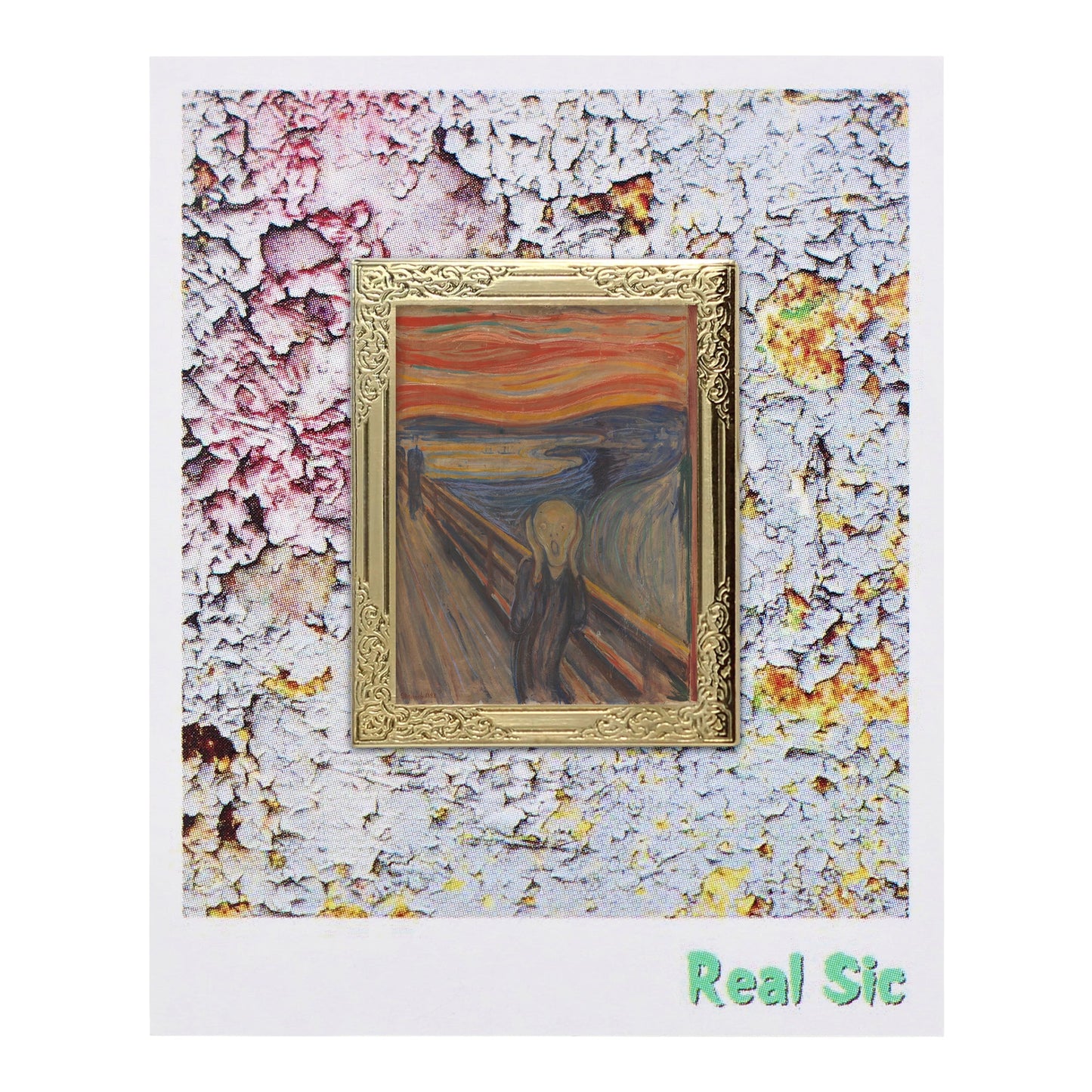 The Scream by Edvard Munch Art Frame Pin - Museum Souvenir Fine Art Lapel Pin