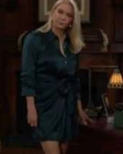 The Bold And The Beautiful Katherine Kelly Lang Green Dress