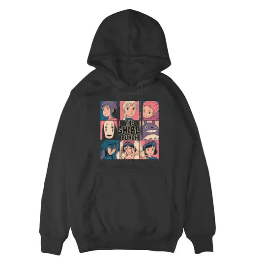 The Ghibli Bunch Black Hoodie