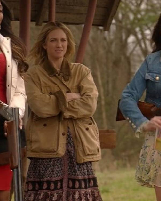 The Hunting Wives Brittany Snow Brown Jacket
