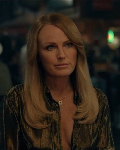 The Hunting Wives Malin Akerman Silk Blouse