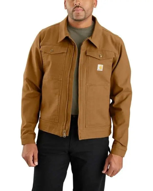 The Institute S01 Ben Barnes Brown Cotton Jacket