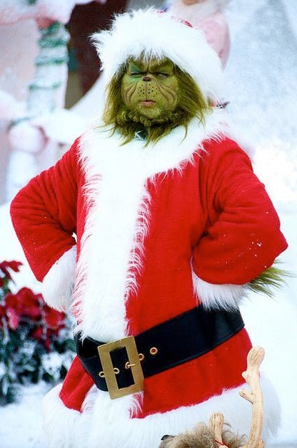 The Mean One Grinch Christmas Costume Coat With Free Cap
