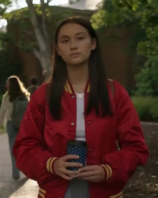 The Summer I Turned Pretty Lola Tung Red Letterman Jacket