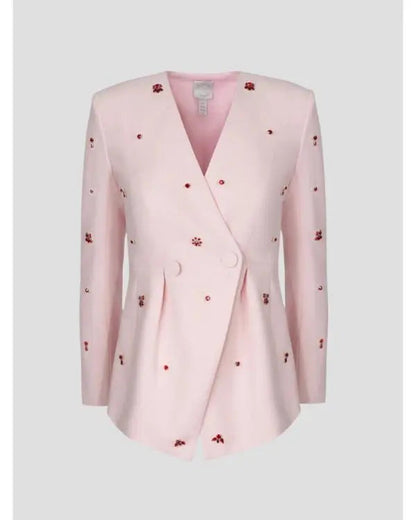 The Today Show 2025 Jill Martin Pink Embellish Jacket