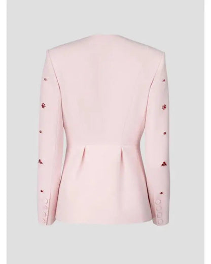The Today Show 2025 Jill Martin Pink Embellish Jacket