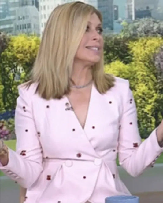 The Today Show 2025 Jill Martin Pink Embellish Jacket