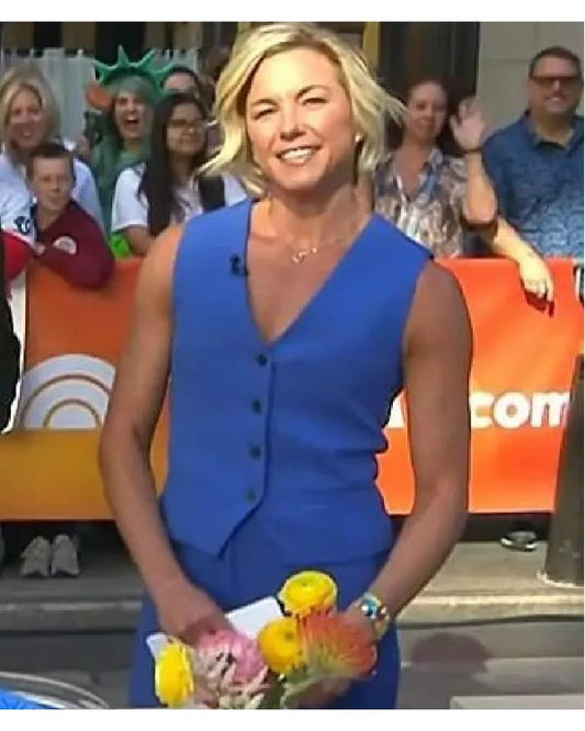 The Today Show 2025 Liz Plosser Blue Vest