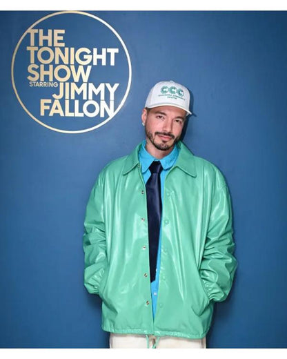 The Tonight Show Starring Jimmy Fallon J Balvin Turquoise Jacket