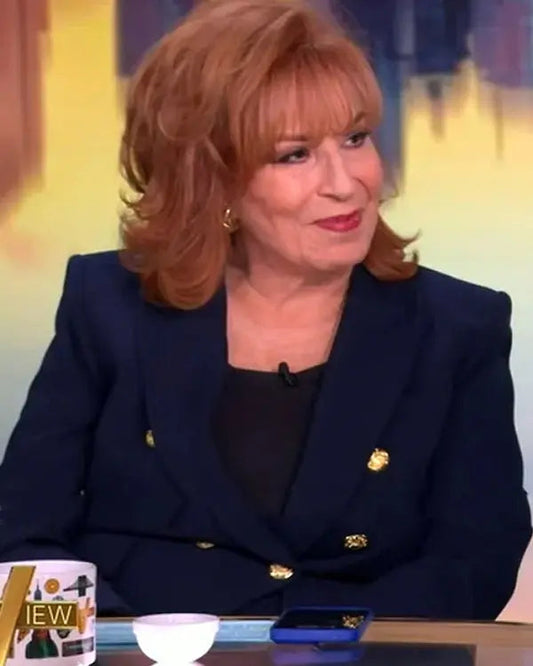 The View 2025 Joy Behar Blue Double Breasted Blazer