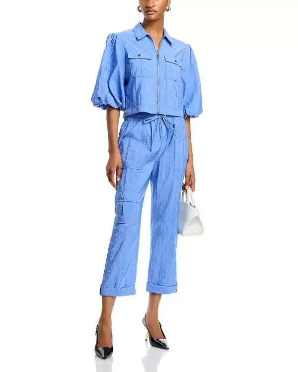 The View 2025 Joy Behar Blue Puff Sleeve Jacket