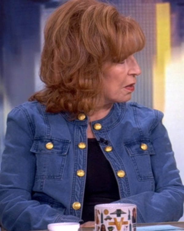 The View 2025 Joy Behar Collarless Denim Jacket