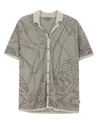 The Young And The Restless Jermaine Rivers Grey Printed Shirt