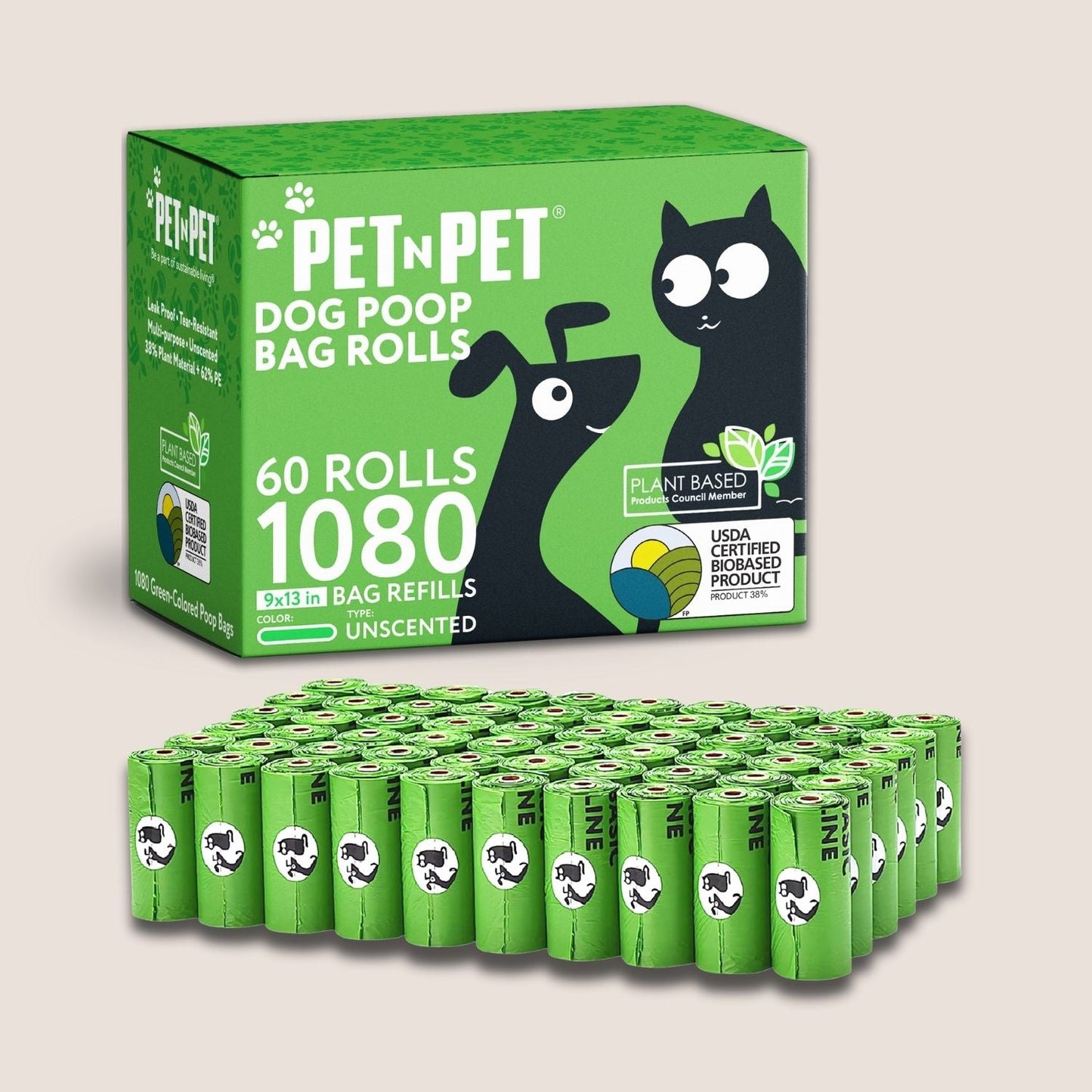 41% Plant-based Poop Bags