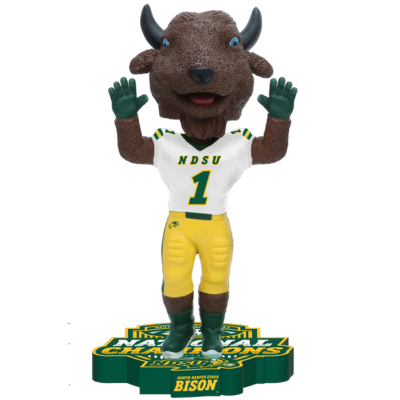 Thundar North Dakota State Bison Mascot 2024 FCS Football National Champions Bobbleheads