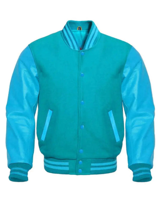 Tiffany Blue Varsity Jacket