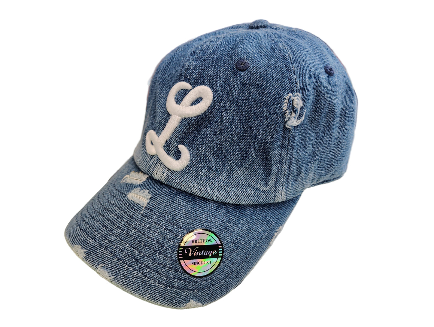 Tigres del Licey Vintage Distressed Baseball Cap – “L” Embroidered Logo, Unisex Adjustable Hat
