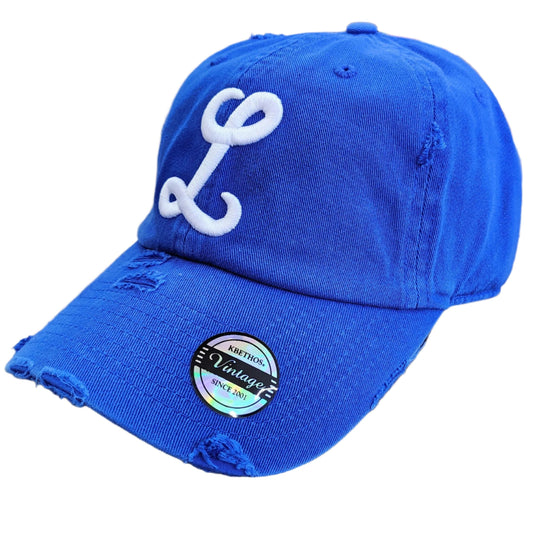 Tigres del Licey Vintage Distressed Baseball Cap – “L” Embroidered Logo, Unisex Adjustable Hat