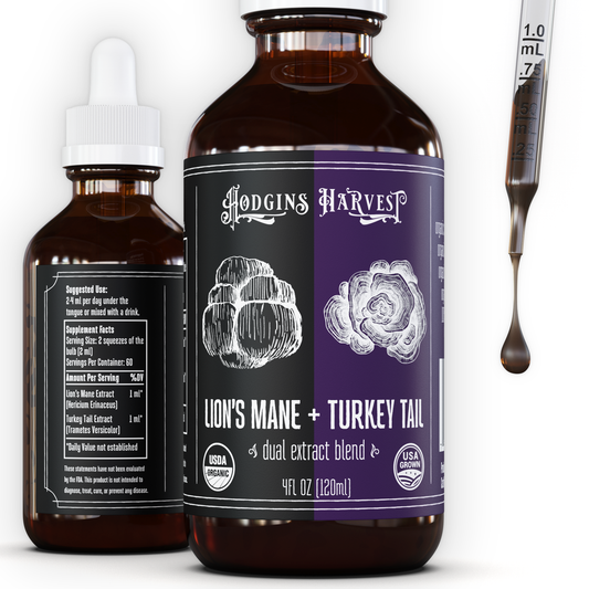 Lion's Mane + Turkey Tail Dual Extract Tincture