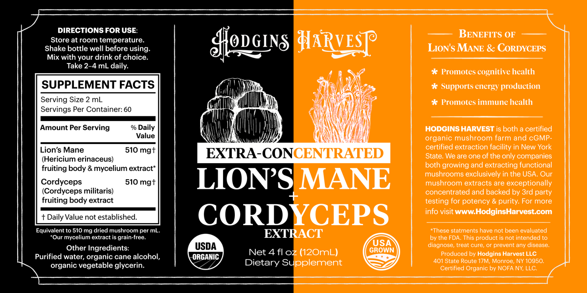 Lion's Mane + Cordyceps Dual Extract Tincture