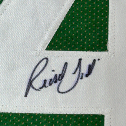 Framed Autographed/Signed Richard Todd 35x39 New York Green Football Jersey JSA COA