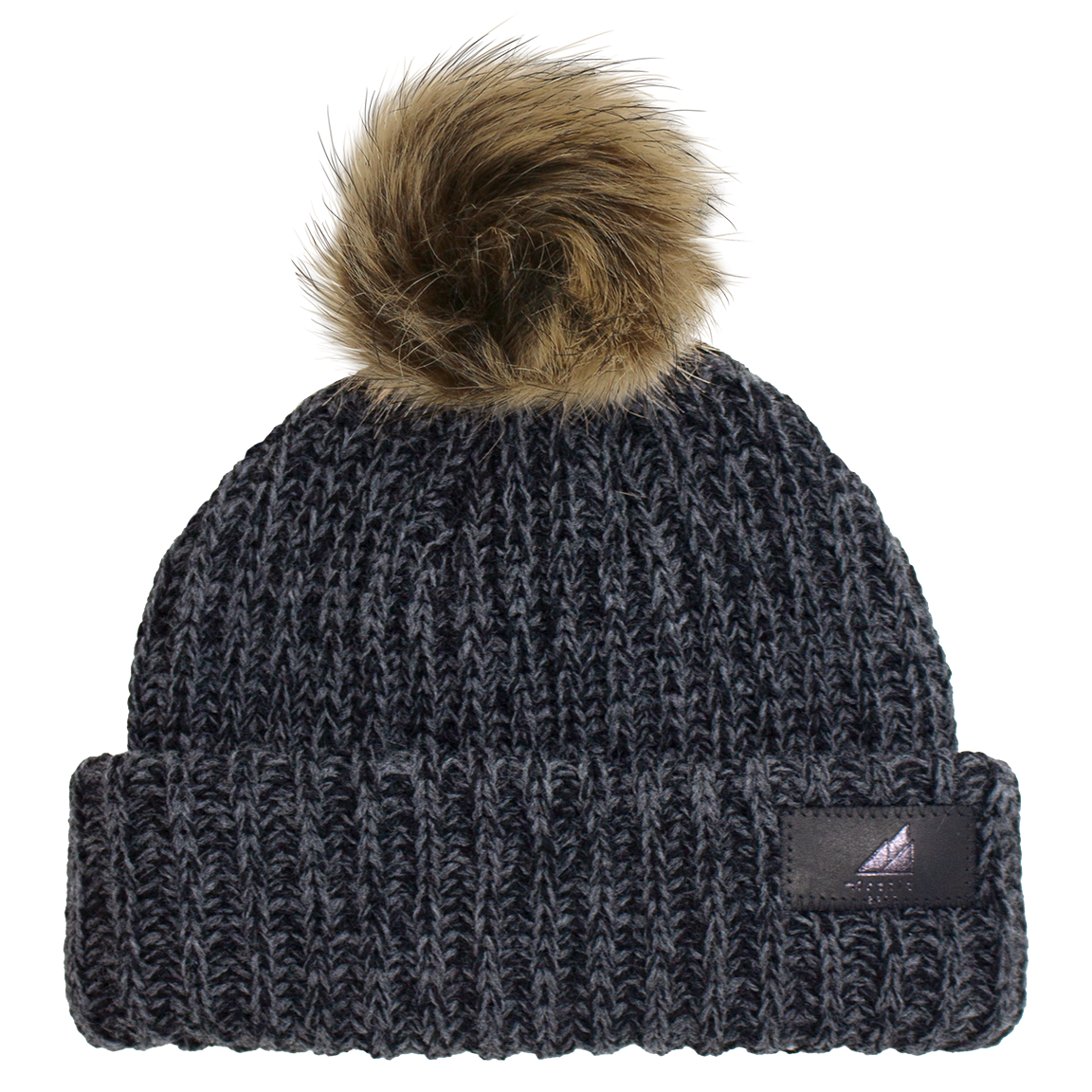 Toddler Acrylic Ribbed Cuff with Pom Hat