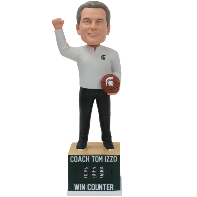 Tom Izzo Michigan State Spartans Coach Win Counter Bobblehead