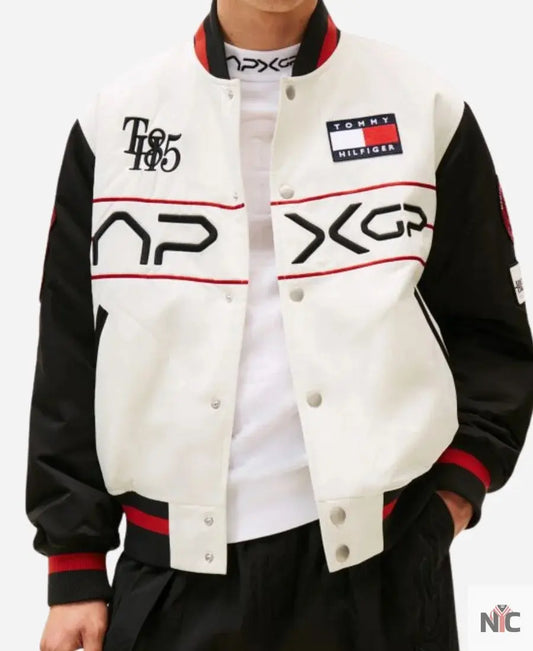Tommy Hilfiger F1 Movie Racing Varsity Jacket