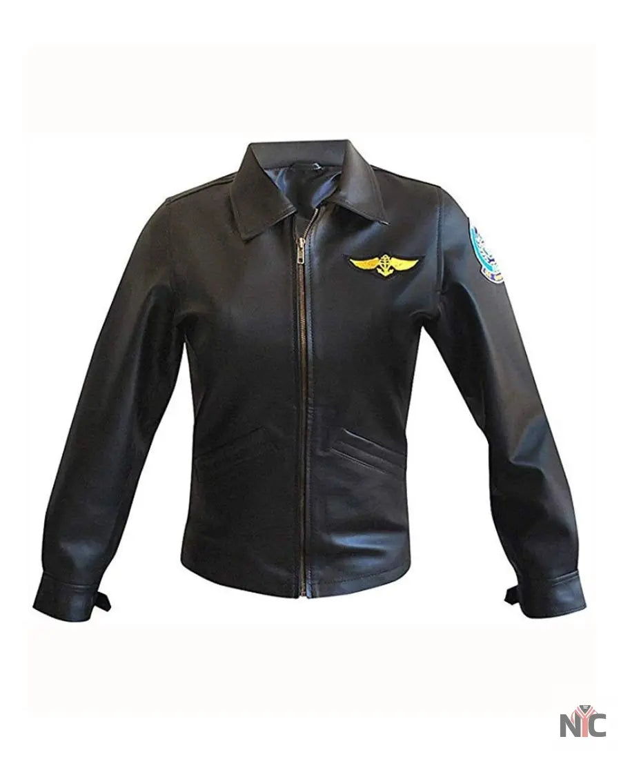 Top Gun Kelly McGillis Leather Jacket