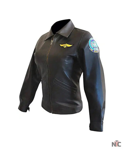 Top Gun Kelly McGillis Leather Jacket