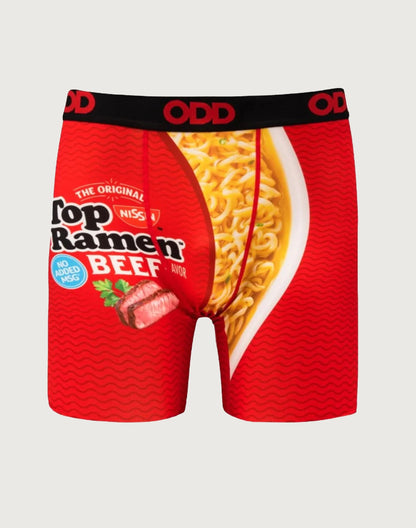 Odd - Stand Out Be Odd - Top Ramen BEEF FLAVOR Men's Boxer Briefs (S, M, XL)