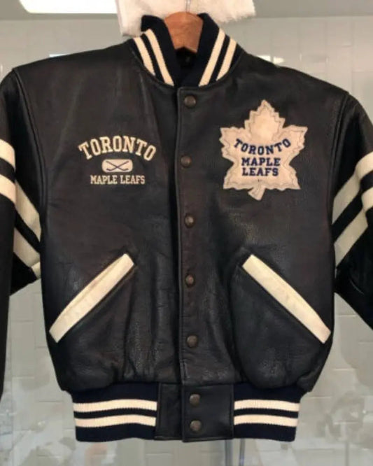 Toronto Maple Leafs Hockey Leather Jacket