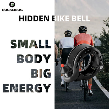 ROCKBROS Hidden Bike Bell Clear Loud Sound 22.2/25.4/31.8mm Bars 100DB Bike Horn
