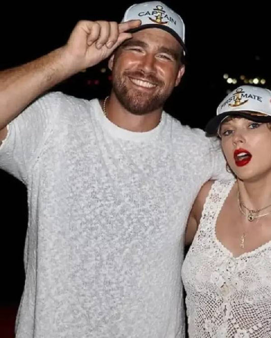 Travis Kelce White Knitted Shirt
