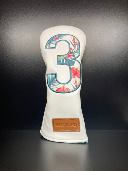 Tropical Floral Print Headcover