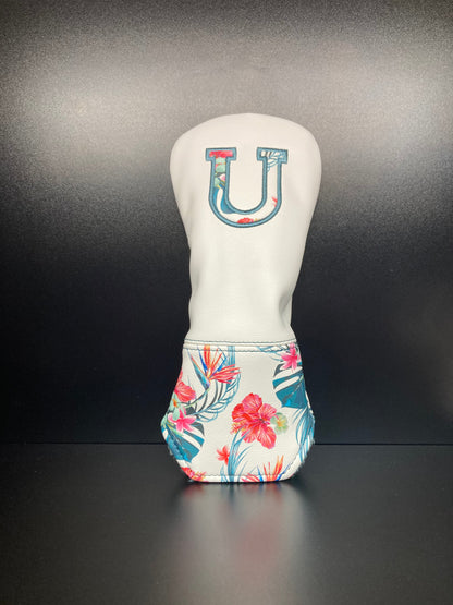 Tropical Floral Print Headcover